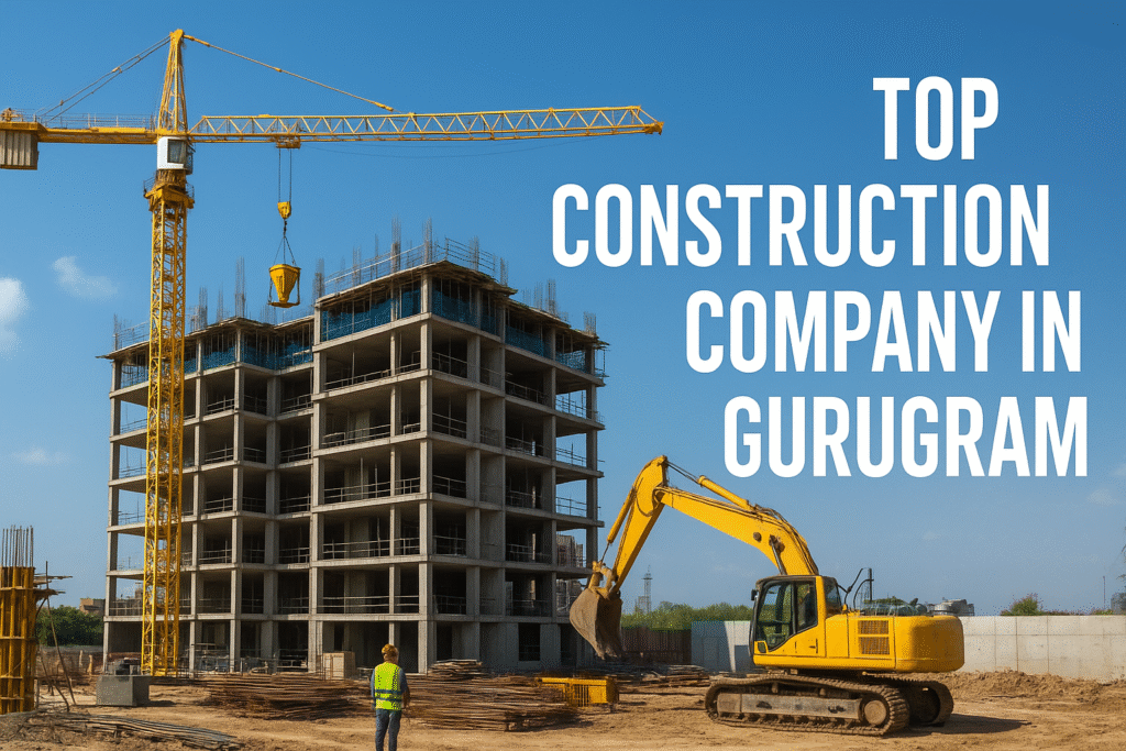 Modern residential and commercial building project by a leading construction company in Gurugram